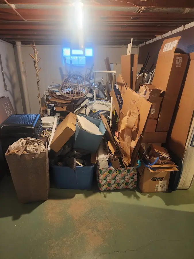 Roll-off dumpster container at job site for Yard Waste Dumpster Rental in Clyde Hill